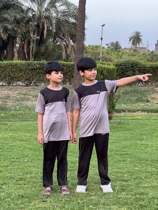 Graphite Black kids tracksuit