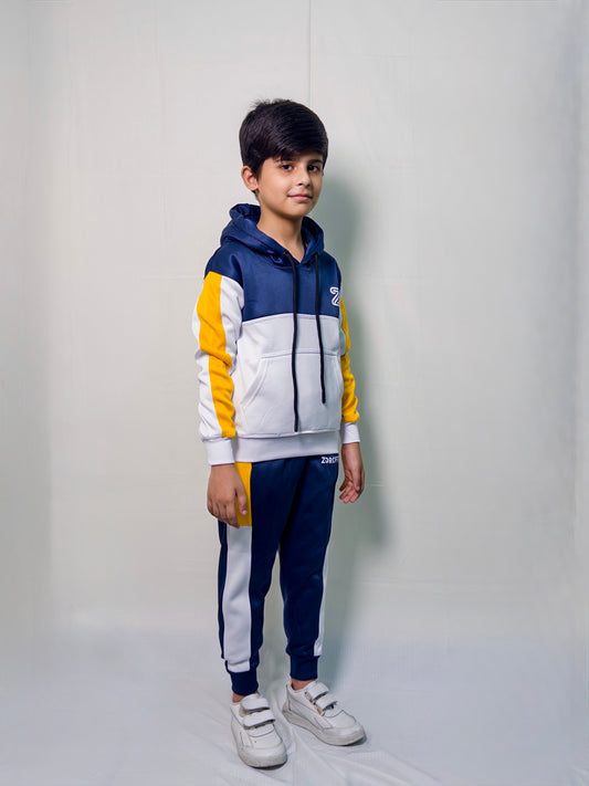 Navy Flash Max Winter kids Tracksuit