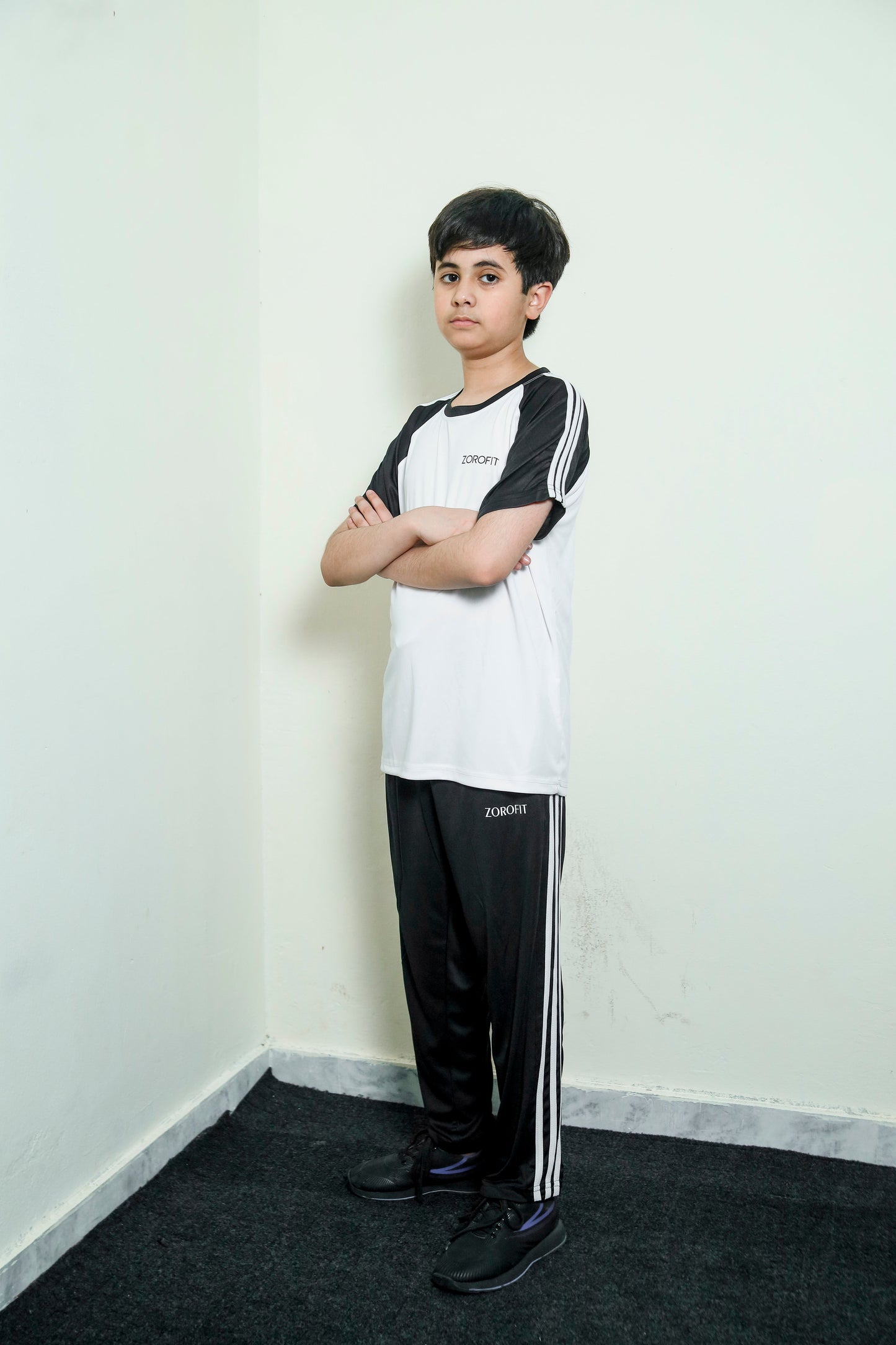 White Triliner Kids Tracksuit
