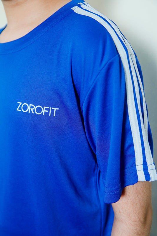 Blue Triliner Kids Tracksuit with Shorts