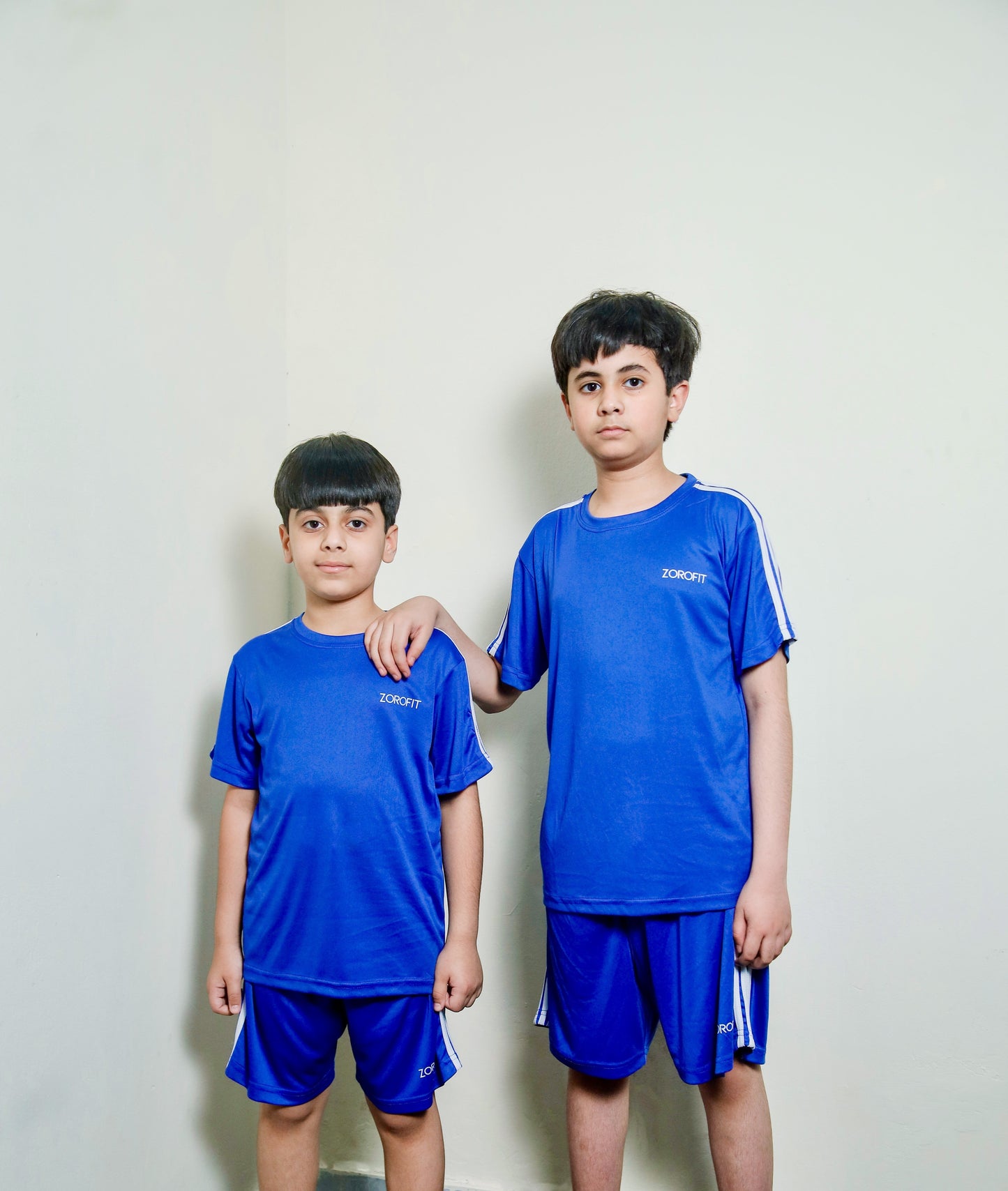 Blue Triliner Kids Tracksuit with Shorts