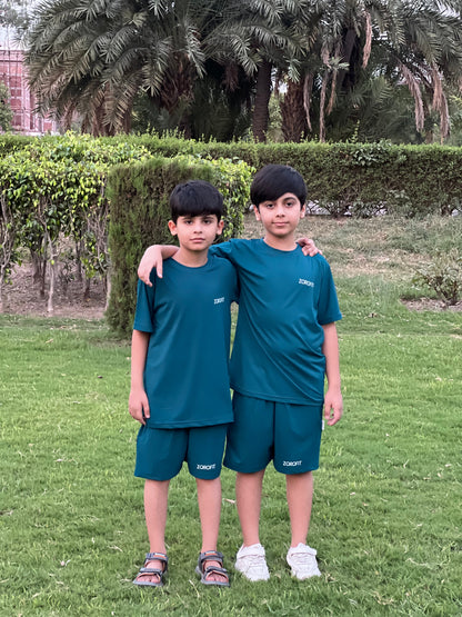 Zinc Mesh Dryfit kids Tracksuit with shorts