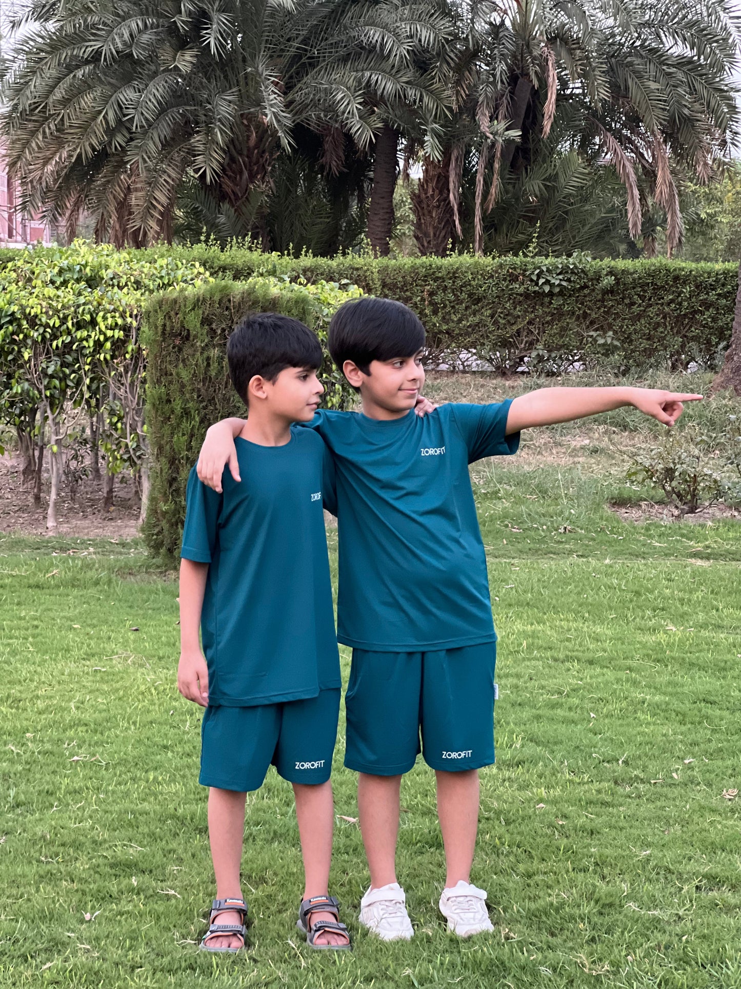 Zinc Mesh Dryfit kids Tracksuit with shorts