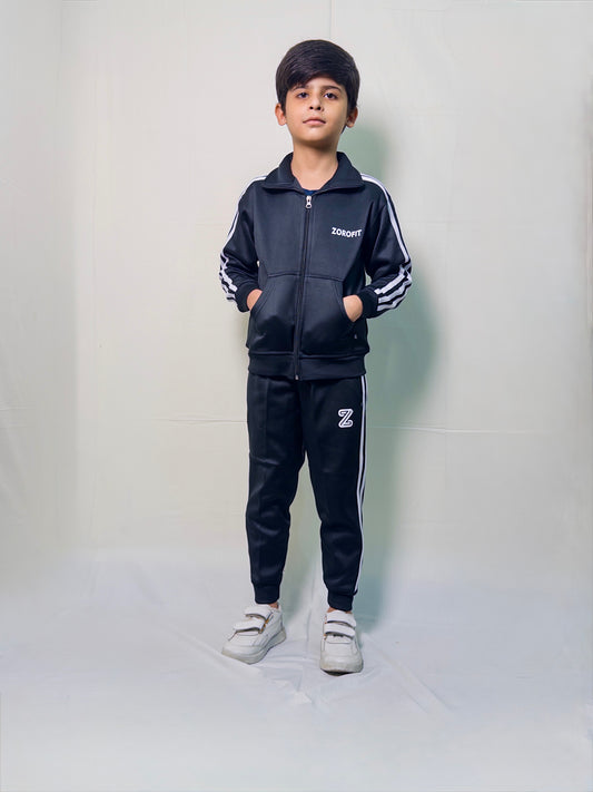 Western Black winter Kids Tracksuit