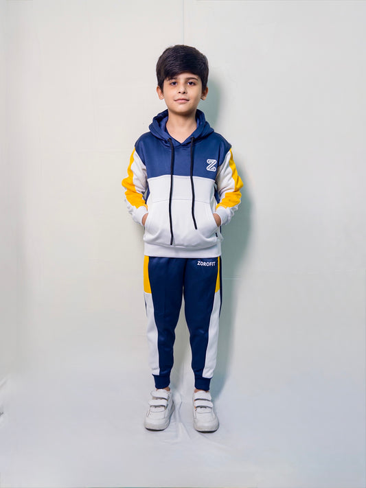 Navy Flash Max Winter kids Tracksuit