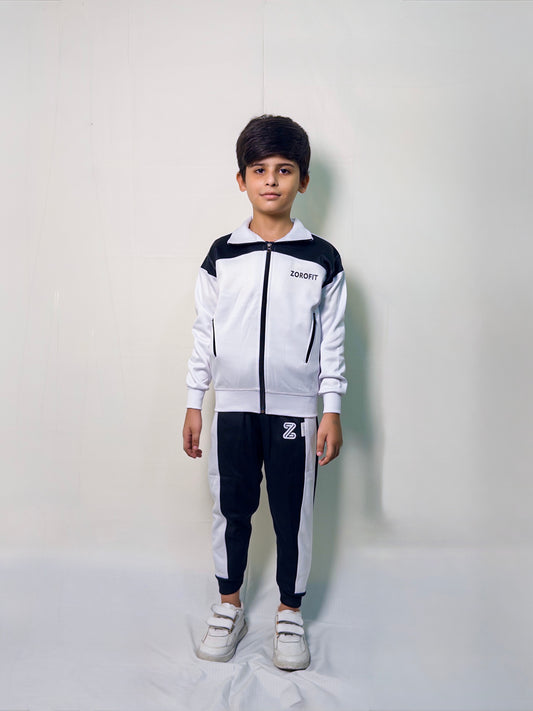 Signature White Kids winter Tracksuit