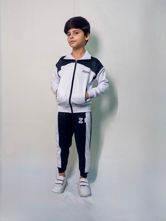 Signature White Kids winter Tracksuit