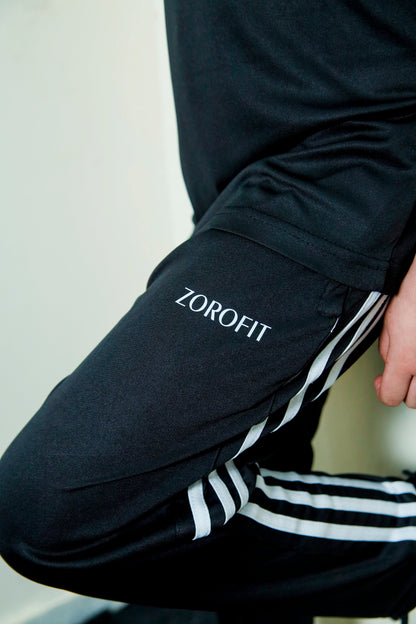 Black Triliner Kids Tracksuit with trousers